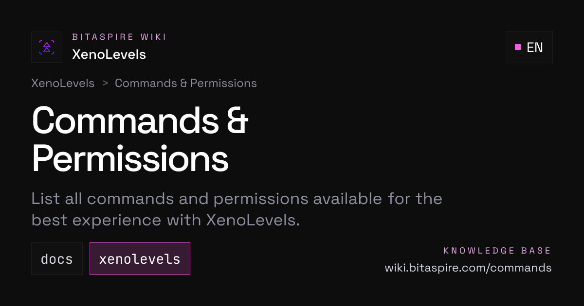 Commands & Permissions